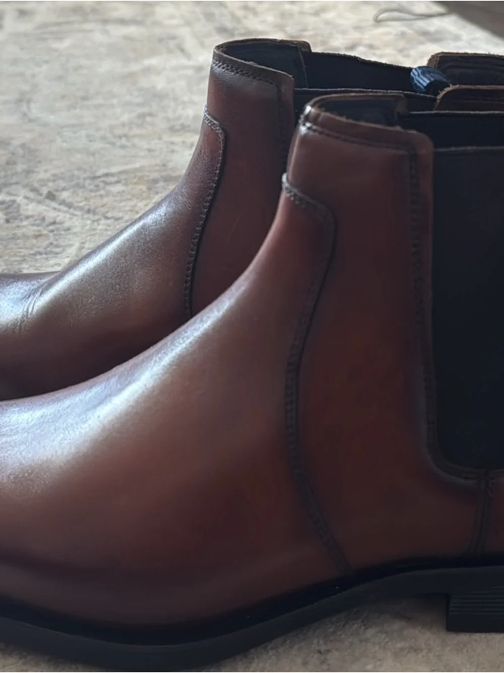 Johnston & Murphy Brown Leather Chelsea Boots